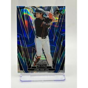2024 Leaf Metal Jung Hoo Lee Rookie Blue Lava Refractor 5/10 SP Giants RC